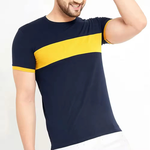 Camiseta de algodón extragrande de manga corta con cuello redondo para hombre, lisa, informal, al por mayor, OEM - Product Image 6