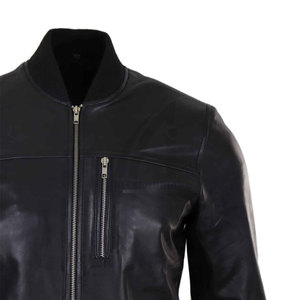 Veste bomber en cuir pour homme, respirante et à séchage rapide, vente en ligne, veste d'hiver en cuir pour homme - Product Image 6