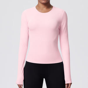 T-shirt de sport pour femmes grandes tailles, manches courtes, yoga, course à pied, pilates, entraînement, chemisier léger avec logo sur le devant, coupe ample, fitness - Product Image 6