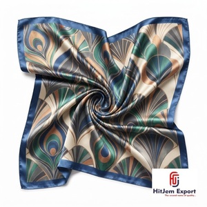 Fabricante de Bufandas de Satén Estampado Suave, OEM, ODM, Marca Privada, Promoción Empresarial de Lujo, Kenia, Nigeria, Ghana - Product Image 2