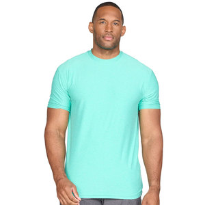 Men's Casual New Athletic T shirt Muscle Fit Cotton <b>Polyester</b> Tee Shirt Male Summer Regular Fit Men T shirt - Product Image 1