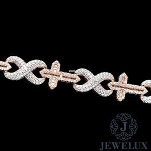 Luxury Moissanite Tennis <b>Bracelet</b> Real Diamond Look 18K Gold Plated <b>Adjustable</b> Chain <b>Bracelet</b> for Daily Wear at Best Price - Product Image 2