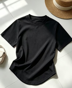 เสื้อยืดผู้หญิงแฟชั่นฤดูร้อนใหม่สุดคุ้ม 100% โพลีเอสเตอร์ พิมพ์ลายเปล่า สามารถสั่งทำโลโก้ได้ เสื้อยืดแขนสั้นแบบยูนิเซ็กซ์ - Product Image 2