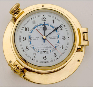 Horloge de hublot en laiton poli, horloge murale nautique marine vintage, horloge de bateau décorative, horloge maritime pour bateau, yacht, maison - Product Image 4