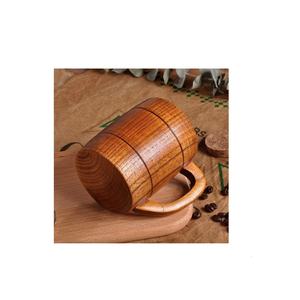 Jarra de cerveza de madera pulida para bar en casa, taza vikinga ecológica, taza de café rústica vintage, jarra de cerveza, taza de regalo, artículos para beber - Product Image 6