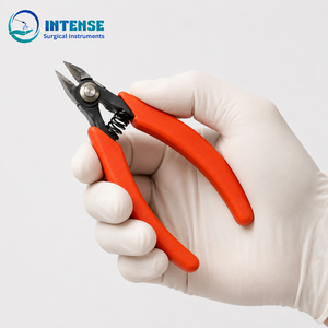Pince coupante de précision en gros pour usine, en acier à haute teneur en carbone, outil de coupe de fil pour la fabrication de bijoux avec poignée à ressort - Product Image 5