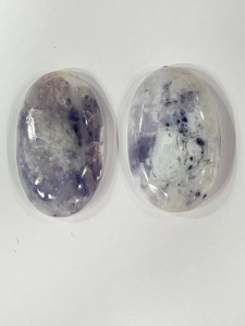 Lot de 10 cabochons en pierre naturelle violette de qualité AA, 49g, vente en gros, pierres précieuses en vrac pour la fabrication de bijoux, fournisseur en gros Chine - Product Image 3