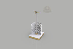 Boîte à mouchoirs de luxe moderne en acier inoxydable, non pliable, personnalisable, sur pied, pour salle de bain en Palestine - Product Image 2