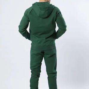 <b>Men's</b> <b>Burgundy</b> Hooded Sweatshirt Regular Fit Zipper Front Solid Color Casual Autumn Wear Breathable Knitted Fabric - Product Image 4