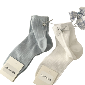 Women's Crew <b>Socks</b> Breathable Eco-Friendly Cotton Spandex <b>Polyester</b> Animal Print Autumn Season Body Cuff Bottom Embroidery Logo - Product Image 1