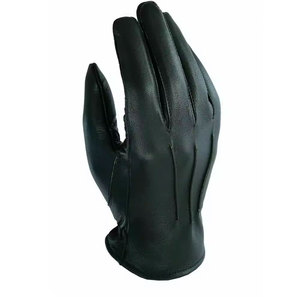Leather <b>Gloves</b> Wrist Length Plain Style Thermal Unlined for Daily Use <b>Winter</b> Warmth - Product Image 5