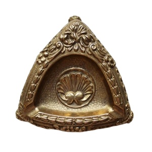 Ethnic Handcrafted Customized Ashtray High Quality Hand Graving Work on <b>Brass</b> <b>Sheet</b> Ashtray Top Selling New Design Ash Casket - Product Image 1