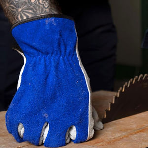 Gants de sécurité pour conducteurs de camion en cuir de chèvre avec protection antidérapante et anti-coupure, ajustement confortable - Product Image 4