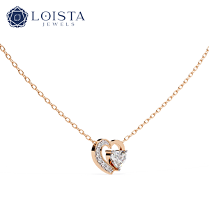 CVD <b>D</b> Color VVS1 Lab Grown Diamond Pendant Round Heart 14K 18K Women Gold Jewelry IGI Lab Diamond <b>Necklace</b> - Product Image 4