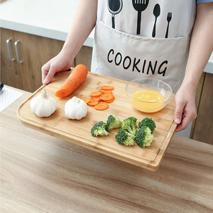 Tabla de cortar de bambú para uso diario, resistente a arañazos, fácil de limpiar, de alta resistencia, apta para lavavajillas, utensilio de cocina reutilizable para - Product Image 2