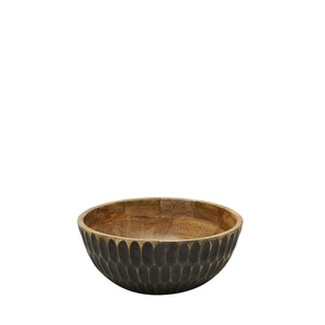 Bol de service rond en bois de manguier artisanal, sculpté à la main, décoratif, pour fruits et salades, pour la table de cuisine, vente en gros de bols en bois - Product Image 2