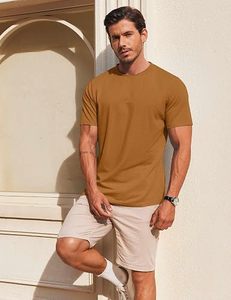 Camiseta de Cuello Redondo para Hombre, 100% Algodón, Logotipo Personalizado, Venta al por Mayor, Manga Corta, Casual, Básica, Corte Ajustado, 220g, Ecológica, Transpirable, de Secado Rápido - Product Image 4