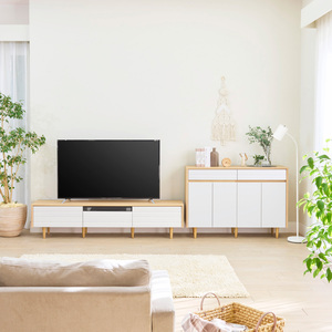 Mueble de Salón Moderno de Madera Marrón con 4 Cajones, 1 Estante y 4 Puertas Planas, Diseño Minimalista, Muebles para el Hogar - Product Image 3