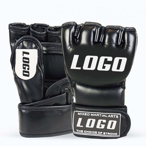Gants de MMA pour la boxe, les arts martiaux et la pratique en salle de sport - Matériel PU durable, fermeture à boucle réglable, évacuation de l'humidité, protection UV - Product Image 1