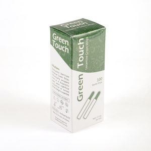 วัสดุทางการแพทย์สำหรับผ่าตัด Science Surgical Manufacture Green Touch Lissamine Green Strips 100 แผ่น สำหรับใช้ทางจักษุวิทยา - Product Image 1