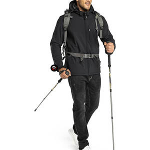 เสื้อแจ็คเก็ตซอฟต์เชลล์ผู้ชาย น้ำหนักเบา กันน้ำ กันลม สำหรับกิจกรรมกลางแจ้ง ท่องเที่ยว ผจญภัย กีฬา เสื้อแจ็คเก็ตซอฟต์เชลล์ผู้ชาย - Product Image 4