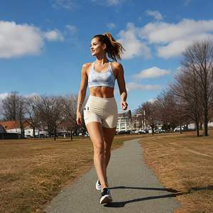 Shorts Deportivos de Yoga para Mujer, Spandex/Poliéster, Cintura Alta, Ajustados, Transpirables, de Secado Rápido, para Entrenamiento, Running, Fitness, Lavados - Product Image 2