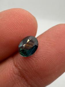 Zafiro TEAL Natural, Corte Ovalado, Azul Verde, 1.15CT, Ceilán, Sri Lanka, para Joyería, con Juego de Color - Product Image 6