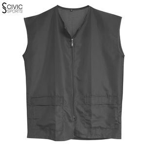 Gilet de travail respirant personnalisé pour hommes pour supermarché et salon de coiffure gilets de qualité avec logo élégant pour vêtements d'extérieur - Product Image 6