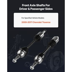 Coppia di Semiasse Anteriore Sinistro e Destro (Lato Guida e Lato Passeggero) per Ricambio Auto - Product Image 2