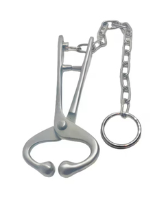 Pinza de acero inoxidable para nariz de toro con cadena, para animales grandes, venta al por mayor - Product Image 5