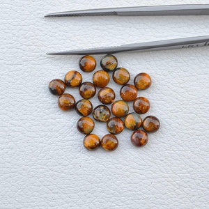 พลอยเพียเทอร์ไซต์สีทองธรรมชาติอัญมณีทรงหลวมกึ่งมีค่าขนาด5มม. - Product Image 3