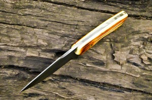 Custom Handmade OEM DIY Utility & Hunting <b>Knife</b> Damascus Steel <b>Bone</b> <b>Handle</b> Clip Point 3mm 9in CKS-192 - Product Image 4