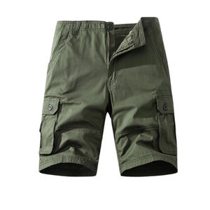 Nouveau design Short cargo décontracté pour homme 2026 Nouvelle taille plus ample Short de sport extérieur de haute qualité en tissu tricoté doux teint uni - Product Image 1