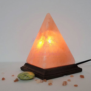 Best Quality Himalayan Pyramid Shaped Salt Lamp Natural <b>Crystal</b> Himalayan Pyramid Shaped Salt Lamp For Living Room - Product Image 5