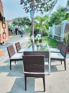 PRCF-064 Juego de Comedor de Ratán Sintético Hecho a Mano, Fabricante de Muebles para Exteriores - Product Image 3