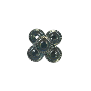 Tuercas hexagonales con brida M6 M8 M10 M12 M14 de acero inoxidable niquelado con dientes, ISO, Vietnam, precio competitivo del fabricante - Product Image 1