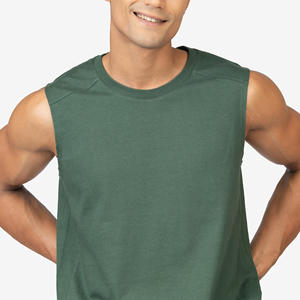 Camiseta Deportiva Elástica para Hombre, 120g, STR-MV07, Color Brillante, Sin Costuras, Transpirable, 100% Algodón, Cuello Redondo, Logotipo Frontal Sólido - Product Image 3