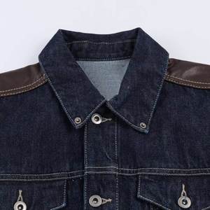 Nouvelle veste en jean utilitaire en jacquard avec strass pour femmes violettes personnalisées avec manches longues et revers décontracté - Product Image 2
