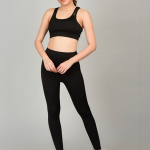 Conjunto Deportivo de Alta Calidad para Entrenamiento, Leggings de Cintura Alta, Camiseta de Manga Larga, Ropa Deportiva para Gimnasio, Ropa Deportiva para Mujer, Conjunto de Yoga - Product Image 4
