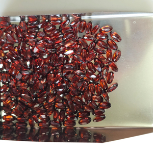 Granat rouge naturel 5x2,5 mm, taille marquise, qualité supérieure, pierre précieuse en vrac pour la fabrication de bijoux - Product Image 3