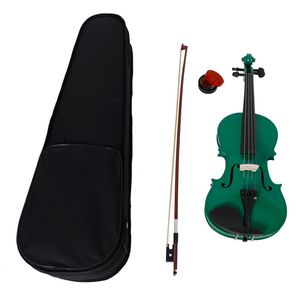 Custodia per violino acustico fatta a mano per studenti con archetto in fibra di carbonio e resina in legno - Product Image 2