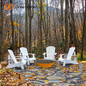 Brasero de jardín de metal, hoguera de calefacción redonda de acero corten, Dimensiones personalizadas redondas, hoguera de barbacoa de madera - Product Image 6