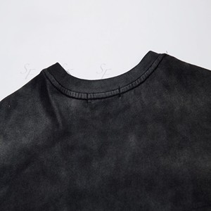 Camiseta Extra Grande para Hombre, 100% Algodón, Estilo Retro, Impresión DTG, Logotipo Personalizado, Lavado Ácido, Vintage - Product Image 5