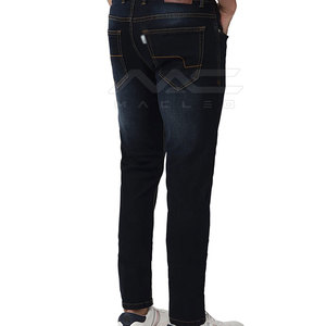 Pantalones Vaqueros Premium para Hombre, Corte Regular, Estilo Clásico, Costuras Resistentes, Diseño de Cinco Bolsillos, Producción Personalizada, Venta Directa de Fábrica - Product Image 4
