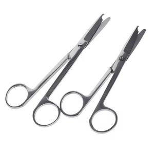 Tijeras Quirúrgicas, 2 Piezas, Acero Inoxidable, Hoja Recta, Mango de Anillo, Herramientas Médicas de Cirugía, Marca Zuol - Product Image 1