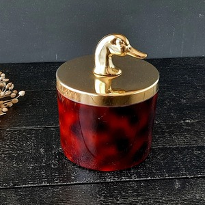 Exquisite Duck <b>Head</b> Lid And Red Marble <b>Style</b> Buckets For Luxury Beverage Serving Home Bars And Elegant Party Use From India - Product Image 1