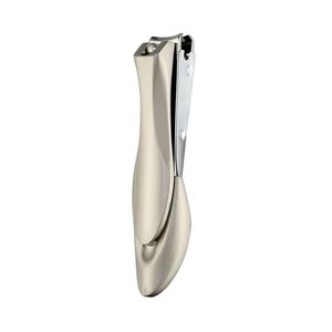 Coupe-ongles ergonomique en acier inoxydable argenté, coupe-ongles professionnel, outil de manucure, poignée confortable, appareil de soin personnel - Product Image 1