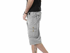 Shorts d'été décontractés en toile pour hommes, à séchage rapide, coupe-vent, taille haute avec cordon de serrage, couleur unie, fabriqués au Pakistan, personnalisables à 100% - Product Image 6