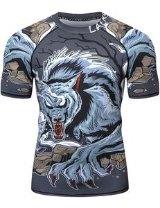 Custom Made Rashguard Unisex Sublimation UV Protection High Performance Polyester Anti Rash Compression Wholesale OEM Wholesale - Product Image 2