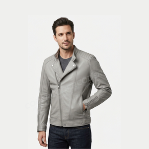 Veste en cuir PU grande taille pour homme, veste en similicuir PU, vestes pour hommes, nouvelles vestes en cuir tendance pour hommes - Product Image 2